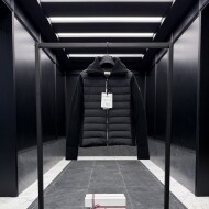 몽클레어 트리콧 울 니트 패딩 가디건