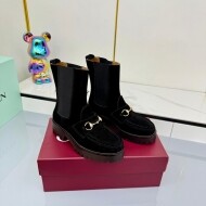 구찌 GUCCI 클래식 말 버클 디자인 빈티지 캐주얼 부티