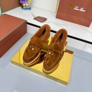 로로피아나 LORO PIANA 클래식 빈티지 디자인 캐주얼 털 슈즈
