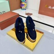 로로피아나 LORO PIANA 클래식 빈티지 디자인 캐주얼 털 슈즈