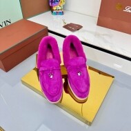 로로피아나 LORO PIANA 클래식 빈티지 디자인 캐주얼 털 슈즈