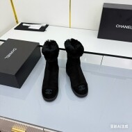 샤넬 CHANEL 클래식 빈티지 캐주얼 뽀글이 기모 부츠