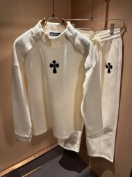 크롬하츠 Chrome Hearts 캐주얼라운드후드+캐주얼 바지커플세트