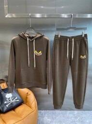펜디 FENDI 트렌드심플후드긴팔맨투맨+캐주얼 바지커플세트