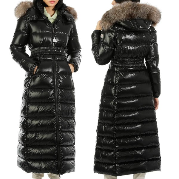 위핑,몽클레어 MONCLER 21FW 1C00061 68950 999 허드슨 여성 퍼 롱패딩 자켓