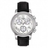 TISSOT 티쏘 여성용 시계 다이아몬드 베젤 크로노그래프 T050.217.16.112.01