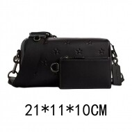 코치 액슬 크로스바디 백 위드 스타 프린트CW324 QBLWO