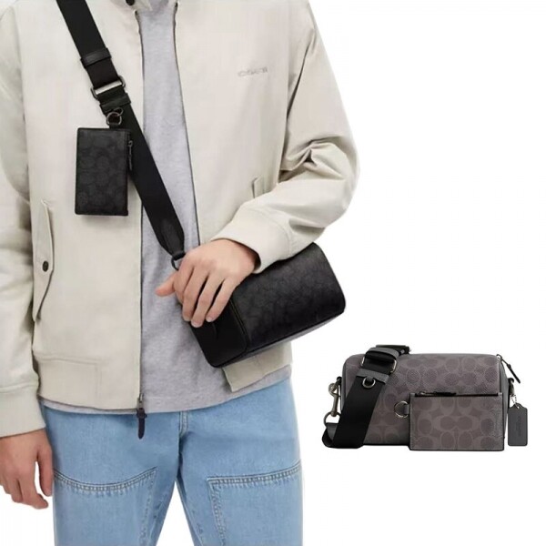 위핑,코치 시그니처 캔버스 크로스백 CV762