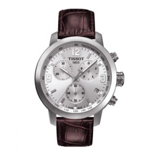 위핑,TISSOT 티쏘 T055.417.16.037.00 브라운 남성 가죽시계 T-Sport PRC 200 Chrono