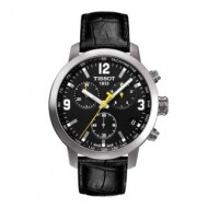TISSOT 티쏘 티쏘 PRC200 크로노 남자 가죽 손목시계 T055.417.16.057.00