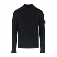 스톤아일랜드 Stone lsland 소매 라벨이 있는 클래식 니트 긴팔 폴로 셔츠