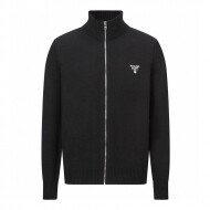 프라다 PRADA 클래식 자수 로고 집업 니트