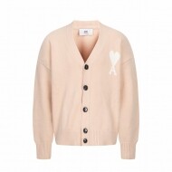 아미 AMI 하트 무늬 자카드 패션 캐주얼 니트 가디건