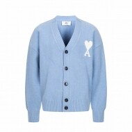 아미 AMI 하트 무늬 자카드 패션 캐주얼 니트 가디건