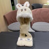 디올 뉴똥 클래식 웜 후드 목도리 장갑 3종 세트