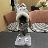 디올 뉴똥 클래식 웜 후드 목도리 장갑 3종 세트