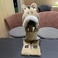 디올 뉴똥 클래식 웜 후드 목도리 장갑 3종 세트