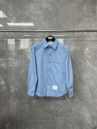 톰브라운 Thom Browne 모던 심플 데님 셔츠 코트