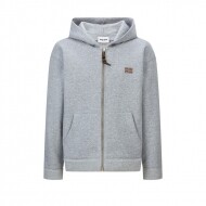 미우미우 MIU MIU 모던 클래식 레더 로고 후드 집업 코트