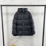 프라다 후드 다운 점퍼 여성 패딩