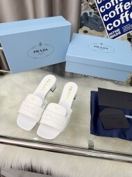 프라다 PRADA 패션 야상 힐 여성 일자 슬리퍼