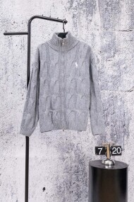 폴로 랄프로렌 RALPH LAUREN 꽈배기 짜임 클래식 스몰 로고 남녀 니트 카디건