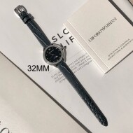 엠포리오 아르마니 세 손목 시계 블루 가죽 AR11629 NLP NLC