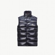 몽클레르 MONCLER 남성 유광 팁 Tibb 다운 베스트 패딩 조끼 3색 K20911A0009668950 네이비 블루