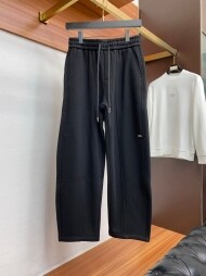 발렌시아가 BALENCIAGA 로고 클래식 심플 기모 캐주얼 팬츠