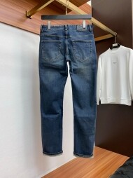 펜디 FENDI 남성 클래식 빈티지 슬림 캐주얼 데님 팬츠