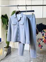 로로피아나 LORO PIANA 클래식 모던 칼라 코트 긴바지 캐주얼 슈트