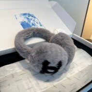 샤넬 CHANEL 더블 C로고 퍼 포근한 귀달이모자