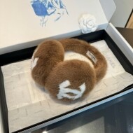 샤넬 CHANEL 더블 C로고 퍼 포근한 귀달이모자