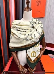 에르메스 Hermès 모던 클래식 패턴 빈티지 캐주얼 스카프