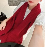 로로피아나 LORO PIANA 로고 자수 모던 심플 캐주얼 스카프