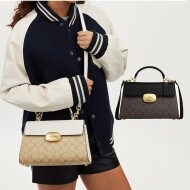 COACH 코치 엘리자 탑 핸들 시그니처 숄더 CR530