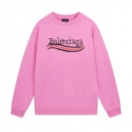 발렌시아가 BALENCIAGA 로고 트렌디 레트로 캐주얼 커플 크루넥 스웨트셔츠