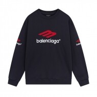 발렌시아가 BALENCIAGA 로고 트렌디 레트로 캐주얼 커플 크루넥 스웨트셔츠