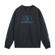 발렌시아가 BALENCIAGA 로고 트렌디 레트로 캐주얼 커플 크루넥 스웨트셔츠