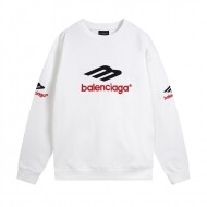 발렌시아가 BALENCIAGA 로고 트렌디 레트로 캐주얼 커플 크루넥 스웨트셔츠