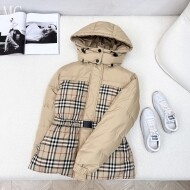 버버리 BURBERRY 가을·겨울 Vintage 체크 패턴 패널링 양면 다운 자켓