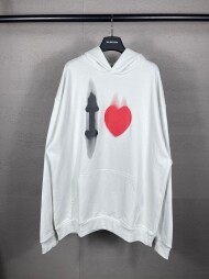 발렌시아가 BALENCIAGA 모던 클래식 캐주얼 후드티셔츠 남녀공용