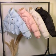 프라다 PRADA 분리 가능한 여성용 다운 재킷