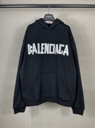 발렌시아가 BALENCIAGA 로고 트렌드 빈티지 캐주얼 커플 후드