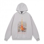 발렌시아가 BALENCIAGA 로고 트렌드 빈티지 캐주얼 커플 후드