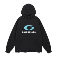 발렌시아가 BALENCIAGA 로고 트렌드 빈티지 캐주얼 커플 후드