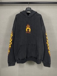 발렌시아가 BALENCIAGA 로고 트렌드 빈티지 캐주얼 커플 후드