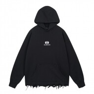 발렌시아가 BALENCIAGA 로고 자수 트렌드 빈티지 캐주얼 커플 후드