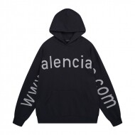 발렌시아가 BALENCIAGA 로고 트렌드 빈티지 캐주얼 커플 후드