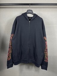 발렌시아가 BALENCIAGA 트렌드 패턴 디자인 빈티지 후드 야상 남녀 공용